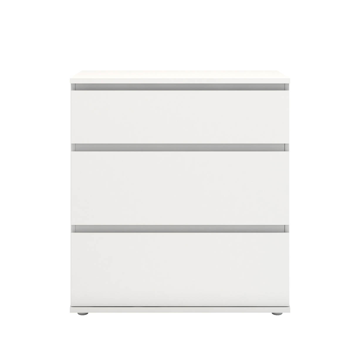 Nova Chest Of Drawers Matt White 3 Drawers Furniture (H)835 (W)768 (D)400mm - Image 3