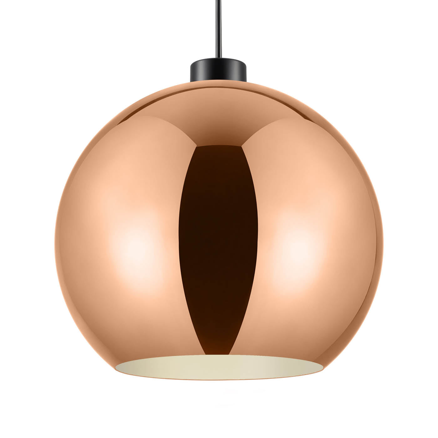 Pendant Light Shade Dome Metal Copper Effect Modern Industrial (D)28cm - Image 4