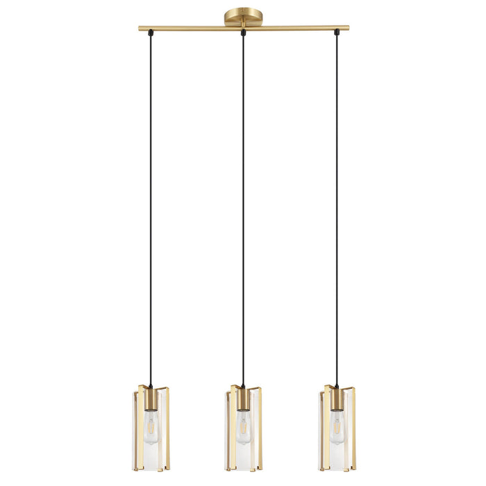 Saiphi Ceiling Light Gold Effect 3 Lamp Pendant Kitchen Breakfast Bar Lighting - Image 2