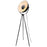 Floor Lamp Standing Retro Tripod Adjustable Round Head Black Chrome Effect 153cm - Image 2