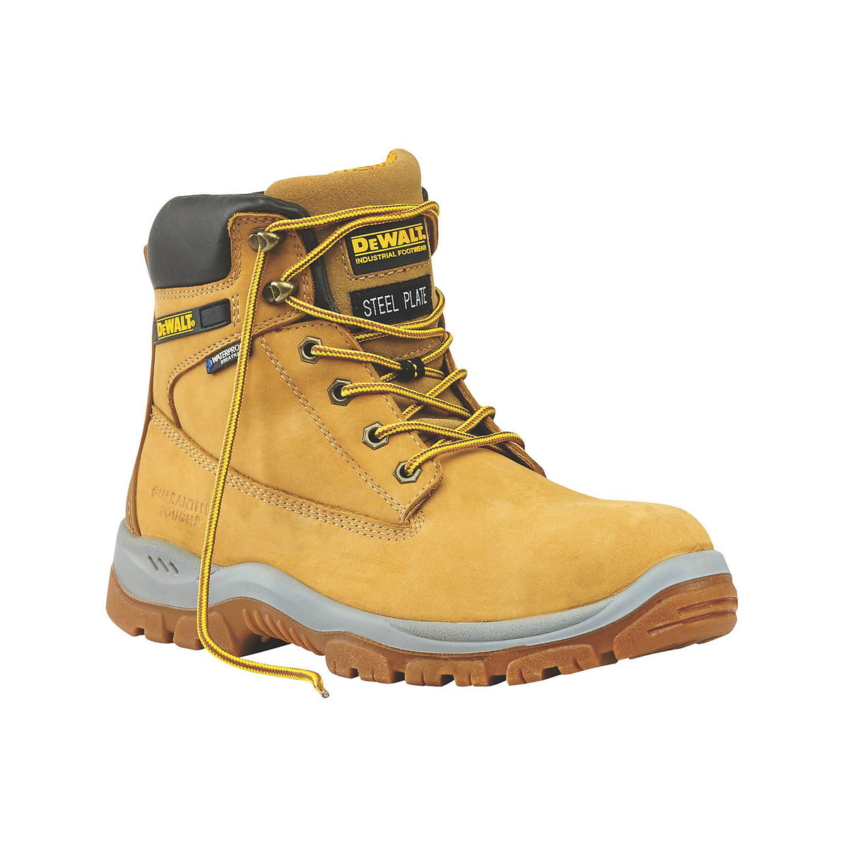DeWalt Safety Boots Men's Standard Fit Brown Waterproof Shoes Steel Toe Size 12 - Image 1