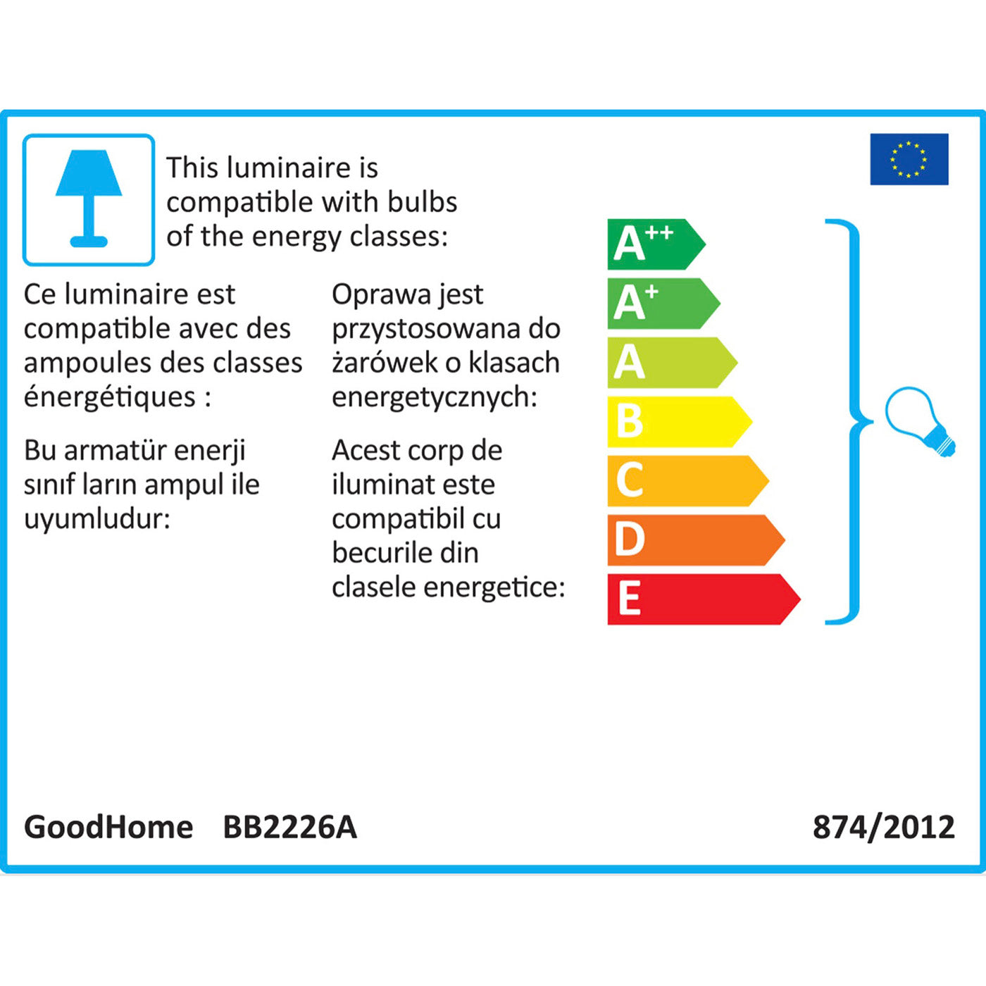 Floor Lamp 1 Light Chrome Effect Metal Living Room Bedroom E27 IP20 (H)1660mm - Image 6