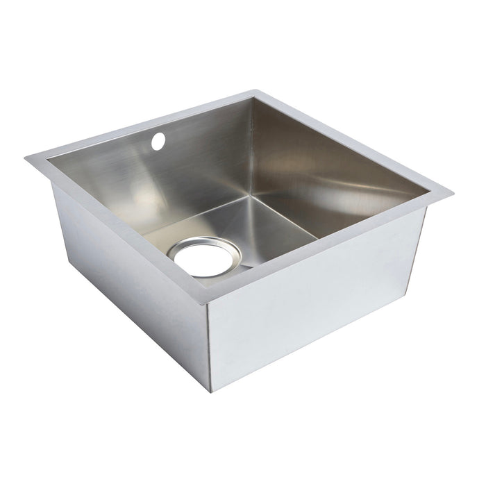 Cooke & Lewis 1 Bowl Sink Cajal Kitchen Stainless Steel Square 450x430mm - Image 3