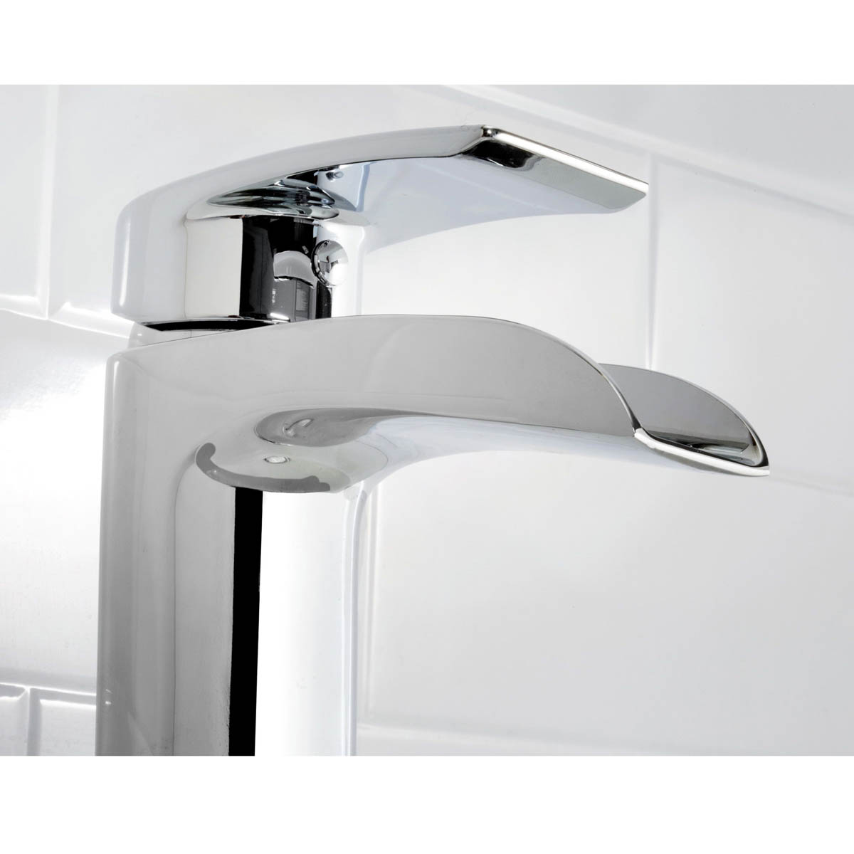 Bristan Basin Tap Mono Mixer Standard Chrome Effect Modern Bathroom With Waste - Image 3