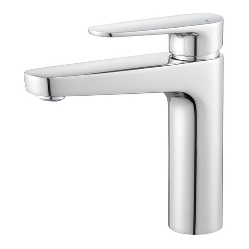 Basin Mono Mixer Tap Gloss Lever Handle Clicker Waste Bathroom Ceramic Cartridge - Image 1