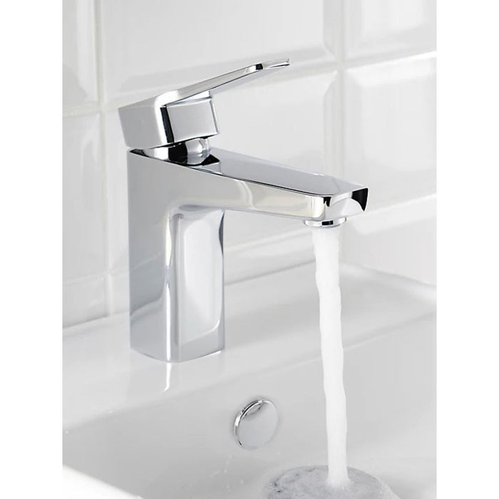 Bathroom Basin Mixer Tap Single Lever Chrome Plated Modern High Low Pressure - Image 3