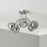 Elevate 5 Lamp Ceiling Light Smoked Glass Effect Chrome Modern Stylish - Image 2