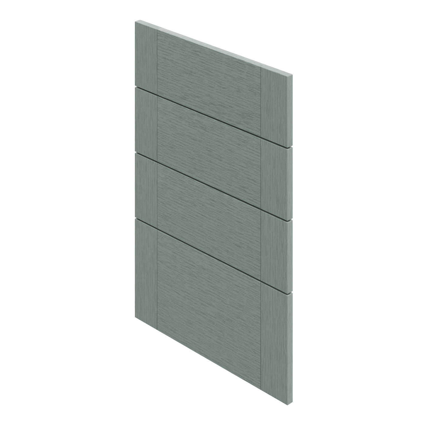 GoodHome Alpinia Painted Matt reed green wood effect 4 drawer front, Pack of 4 (H)715mm (W)497mm (T)18mm - Image 3