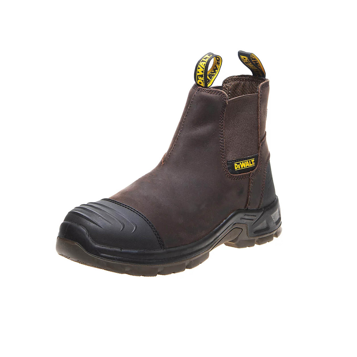 DeWalt Safety Dealer Boots Brown Steel Toe Slip-On Workwear Size 9 Norris - Image 1