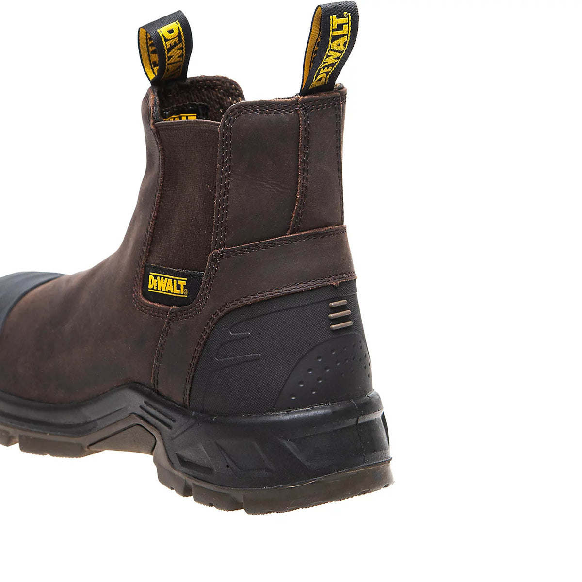 DeWalt Safety Dealer Boots Brown Steel Toe Slip-On Workwear Size 9 Norris - Image 6