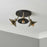 LED Ceiling Spotlight 3 Way Satin Black Antique Brass Effect Litchen Dining - Image 3