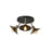 LED Ceiling Spotlight 3 Way Satin Black Antique Brass Effect Litchen Dining - Image 4