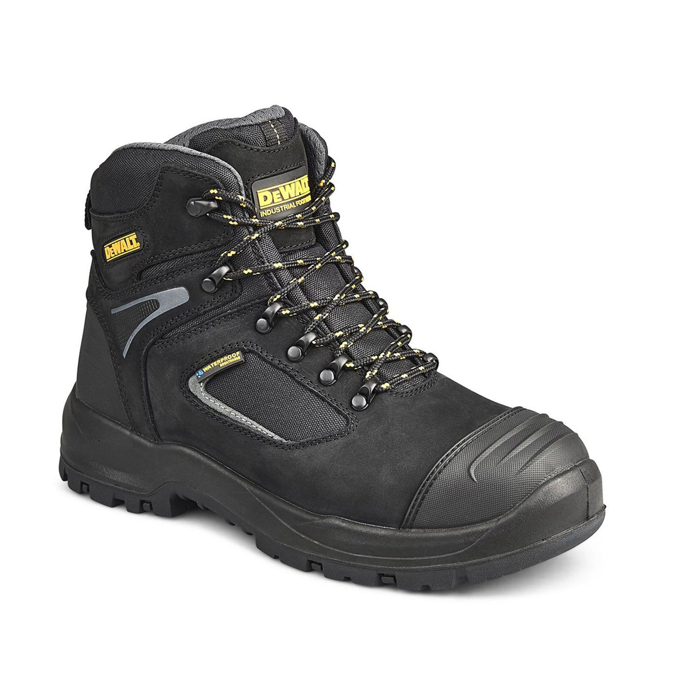 DeWalt Hiker Boots Dover Black Waterproof Leather Comfort Lightweight Size 11 - Image 1