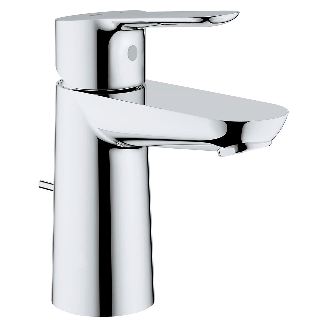 Grohe Cloakroom Wall Hung Basin Set 553mm Gloss White Mixer Tap - Image 2