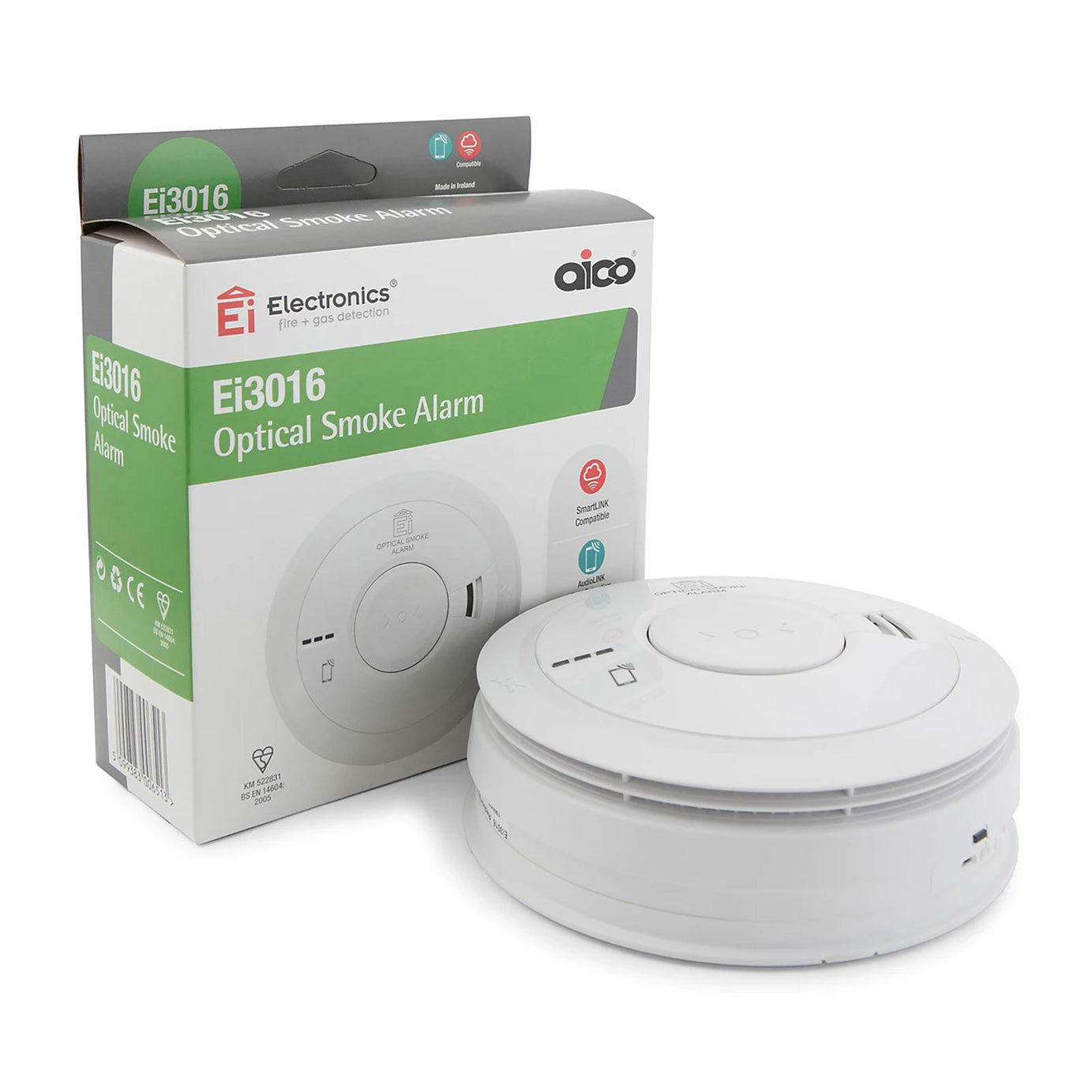 Aico 3000 Series Ei3016 Optical Smoke Alarm with 10-year lifetime battery - Image 1
