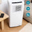 Portable Air Conditioner Smart White Cooler Dehumidifier Indoor Timer Remote - Image 1