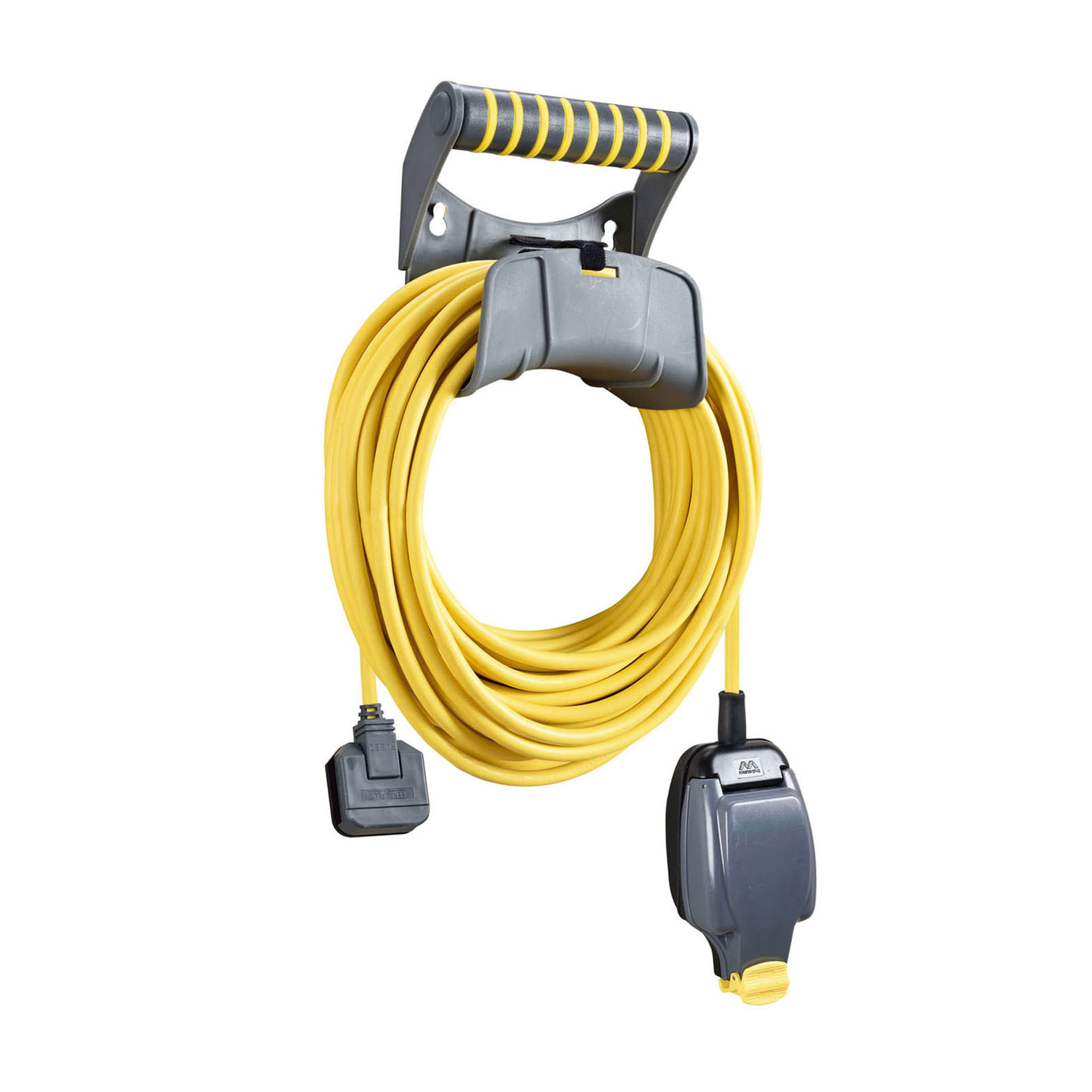 Masterplug Extension Lead 1 Socket 240V IP54 Water Resistant 13A Cable Tidy 15m - Image 1