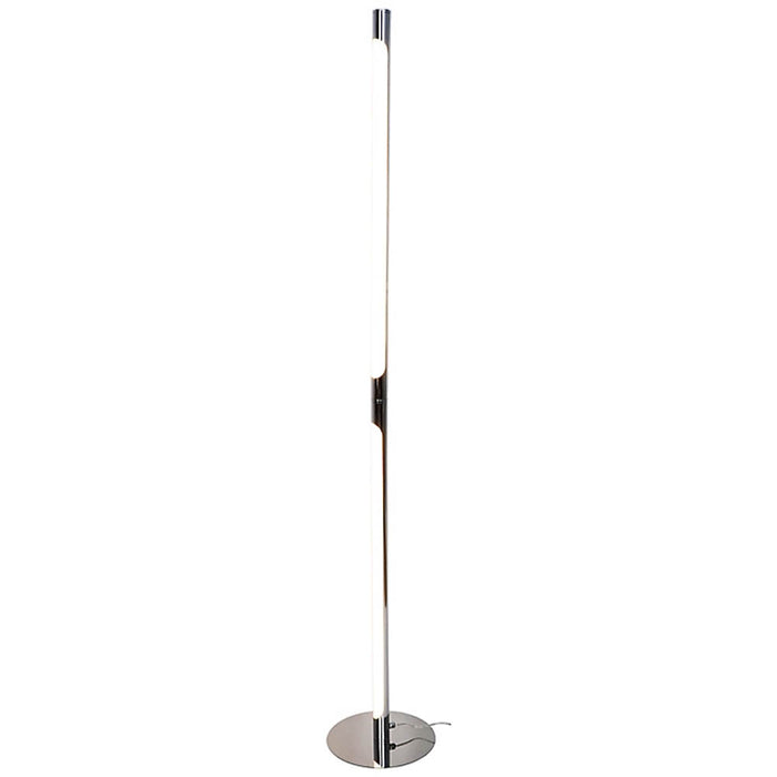 Floor Lamp LED Warm White Slim Chrome Effect Modern Dimmable 1900lm (H)1.36m - Image 4