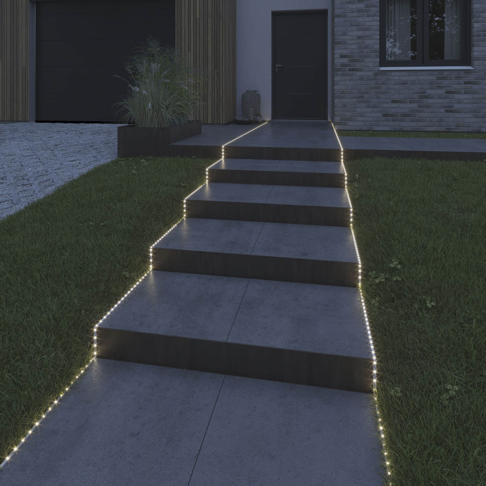 LED Strip Lights RGB Dimmable Colour Changing Tape Indoor Outdoor IP65 (L)15m - Image 2