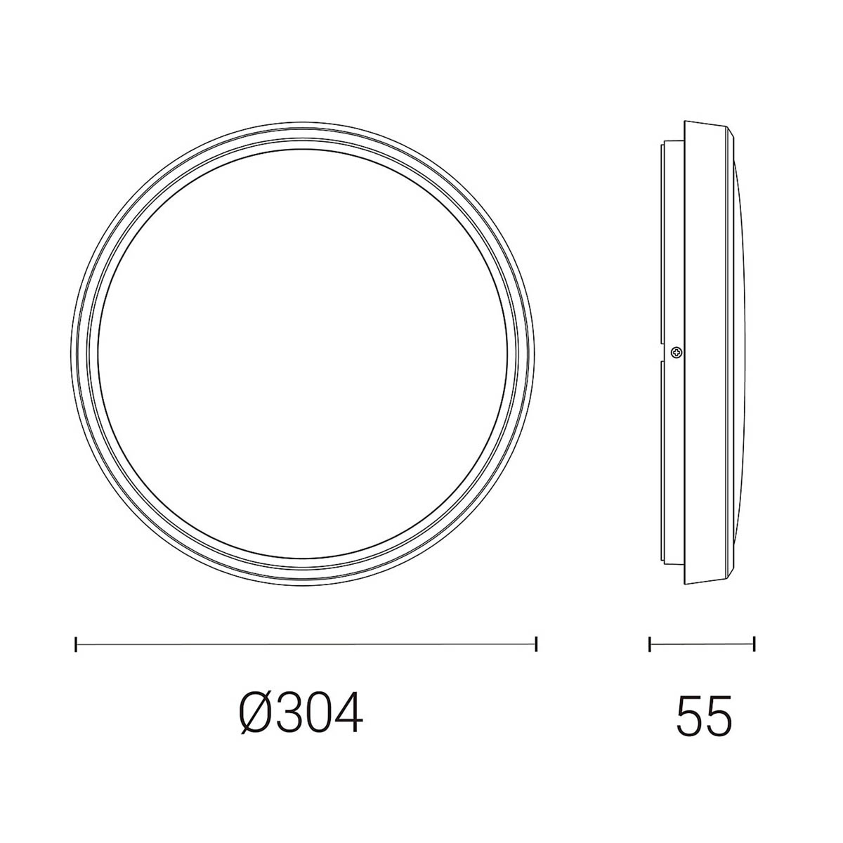 LED Ceiling Light Smart Wall Round Chrome Dimmable Cool Warm White Bathroom - Image 2