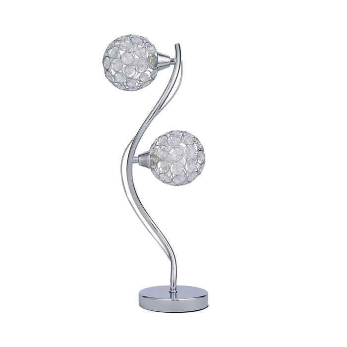 The Lighting Edit Ida Crystal spiral Chrome effect Table lamp - Image 4