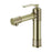 Bathroom Basin Tap Mono Mixer Tall Round Antique Brass  Single Lever Waste - Image 1