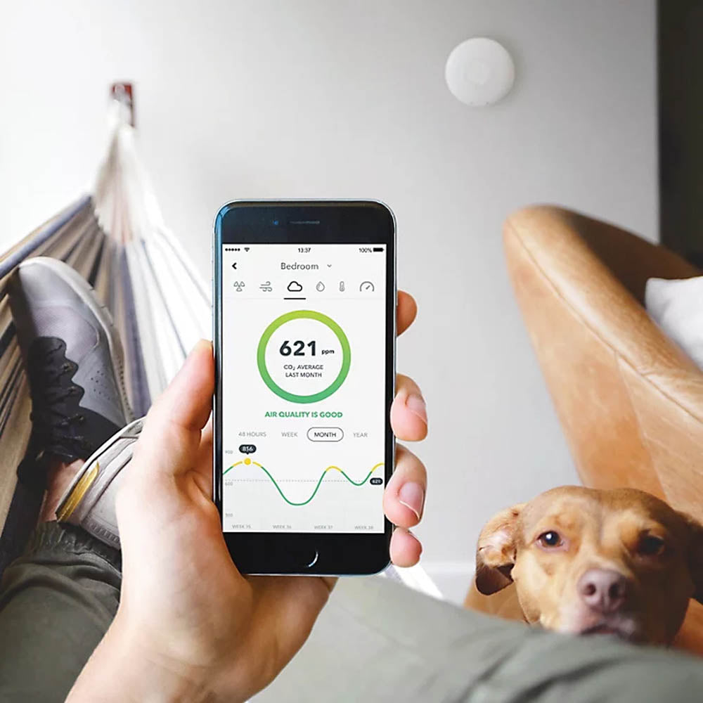 Air Quality Monitor Humidity Temperature Pressure Sensor Smart CO2 Wireless - Image 6