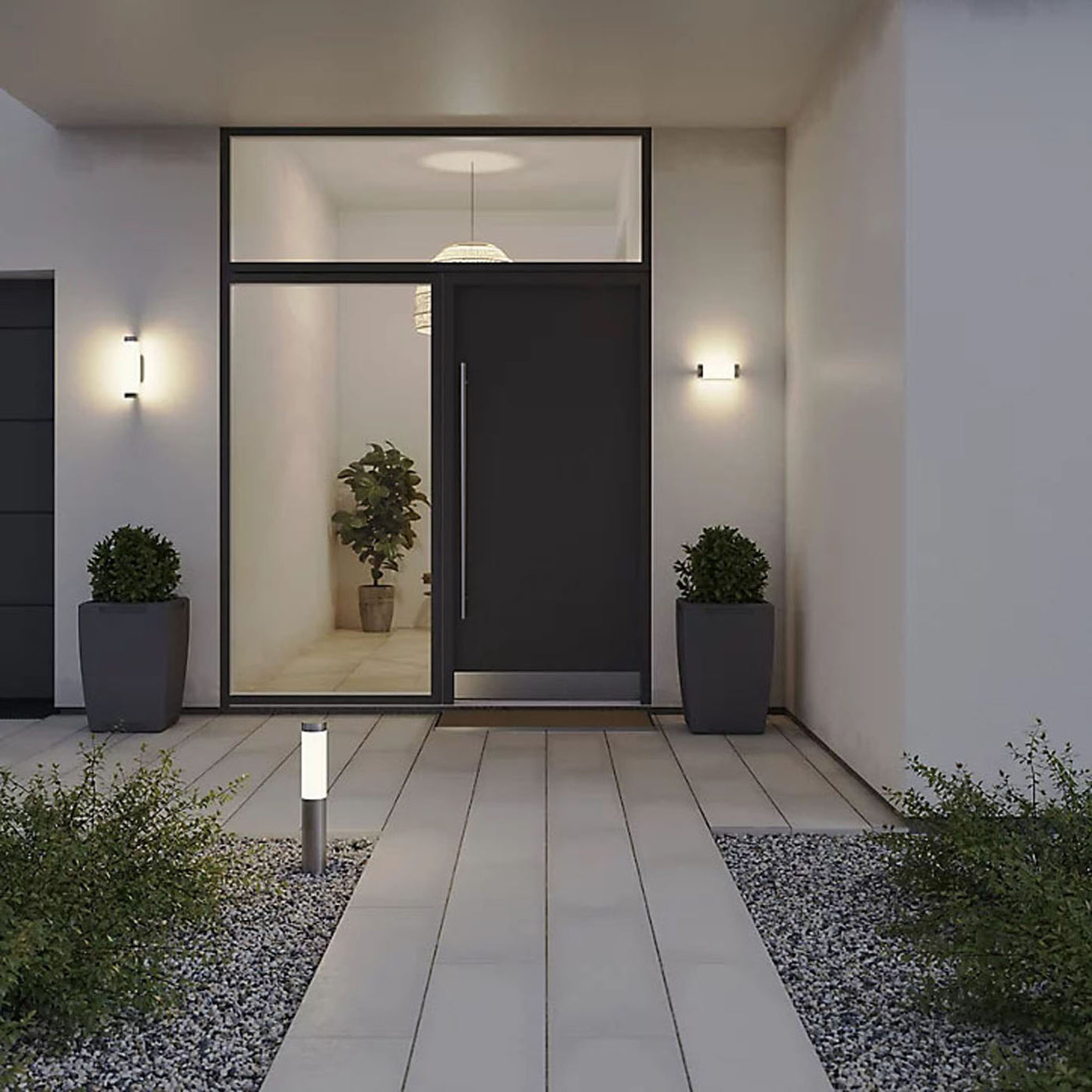Outdoor Wall Light LED Neutral White Stainless Steel Waterproof Contemporary - Image 4