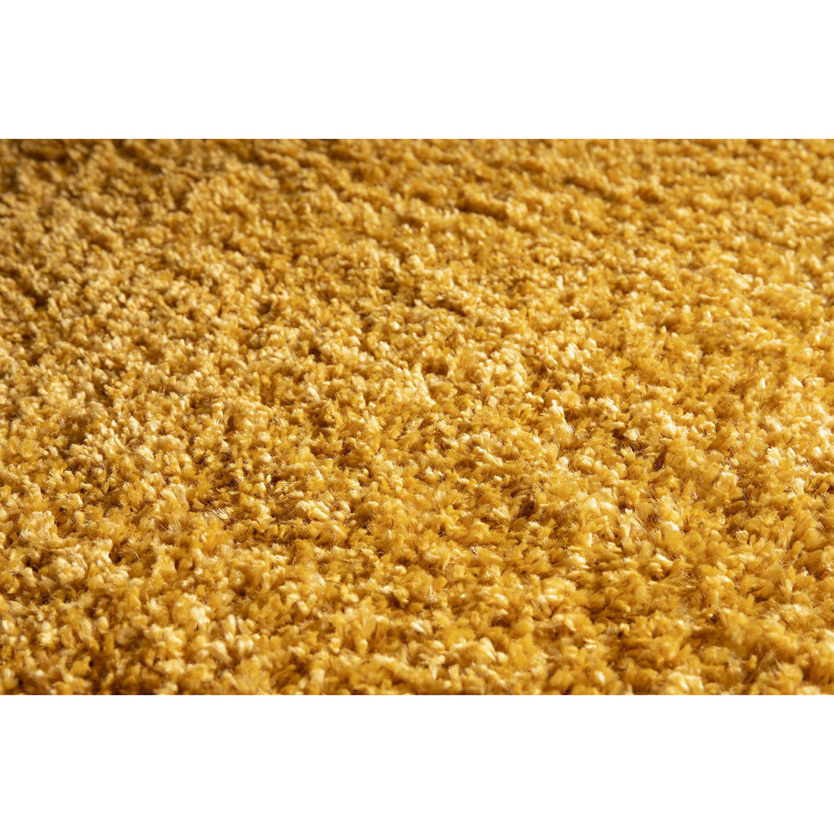 Medium Rug Yellow Soft Shaggy Indoor Latex Backing 1.2m² (L)150cm x (W)80cm - Image 8