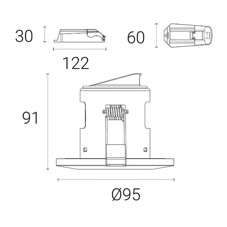 Smart LED Recessed Downlight Cool Warm White 660lm Fire Rated Chrome 8W - Image 3