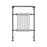 Towel Rail Radiator Curved Mild Steel Bathroom Warmer Vertical (H)95.2x(W)65.9cm - Image 3