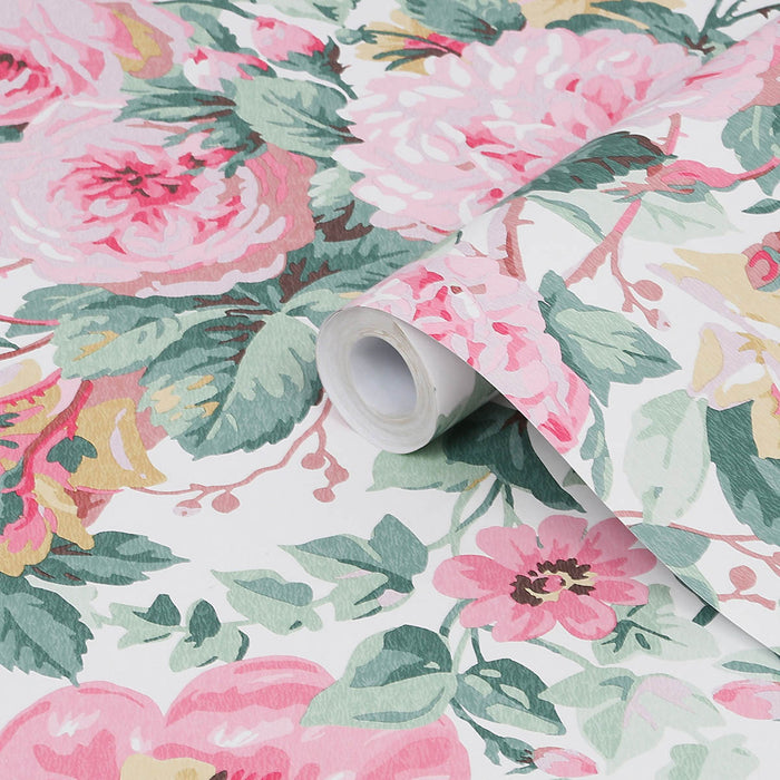 Laura Ashley Wallpaper Pink Rose Matt Floral Smooth Strippable Washable 5.2m² - Image 5