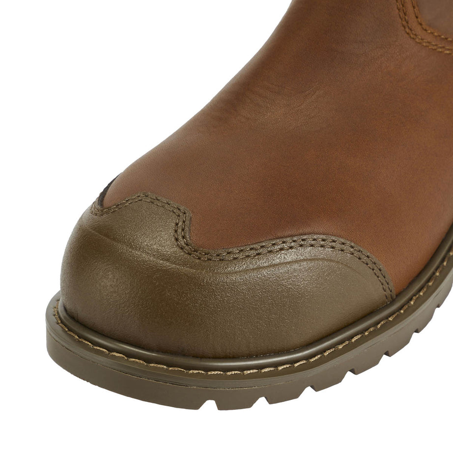 Site Safety Dealer Boots Mens Standard Fit Brown Leather Steel Toe Size 11 - Image 5