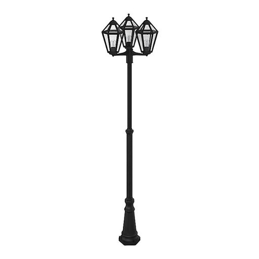 Outdoor Lantern Garden Patio Security Lamp Post 3Light Black Traditional H2370mm - Image 1