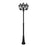 Outdoor Lantern Garden Patio Security Lamp Post 3Light Black Traditional H2370mm - Image 1