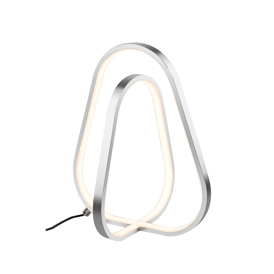 Table Lamp Integrated LED Twisted Pendant Polished Chrome Effect Dimmable Modern - Image 2