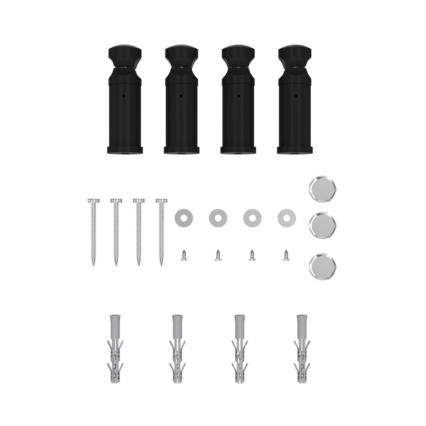 Flomasta Galene Black Electric Flat Towel warmer (W)500mm x (H)1000mm - Image 6