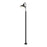 Outdoor Lamp Post 1 Light Garden Metal Plastic Dark Grey Mains Powered (H)2000mm - Image 3