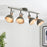 Spotlight Bar 4 Lamp LED Steel Matt Pewter Effect Adjustable Dimmable Industrial - Image 5