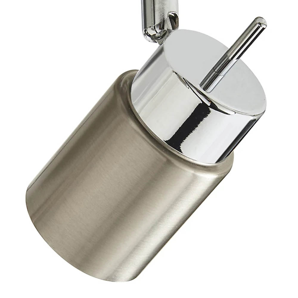 LED Ceiling Spotlight Multi Arm Warm White Square Nickel Effect Modern Metal - Image 2