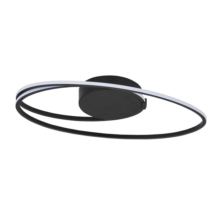 Ceiling Light LED Swirl Matt Black Medium Warm White Modern Living Room Bedroom - Image 4