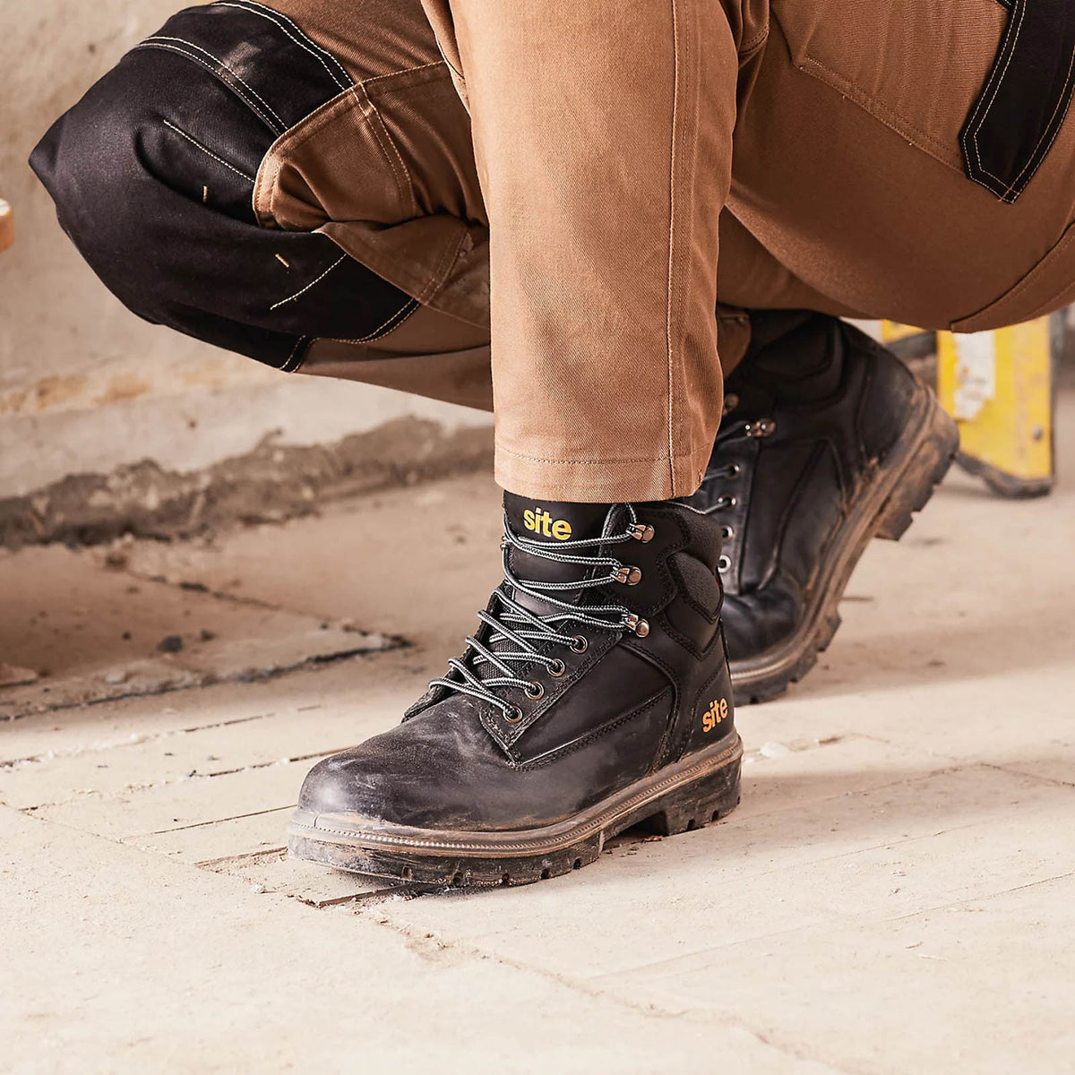 Site Safety Boots Black S1P Steel Toe Oil Resistant Size 9 Marble 2.0 - Image 7