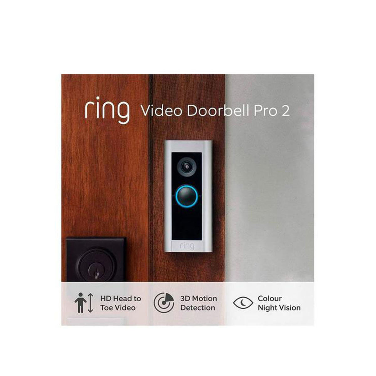 Ring Video Doorbell Pro 2 Plug-In Adapter WiFi Motion Detection - Image 3