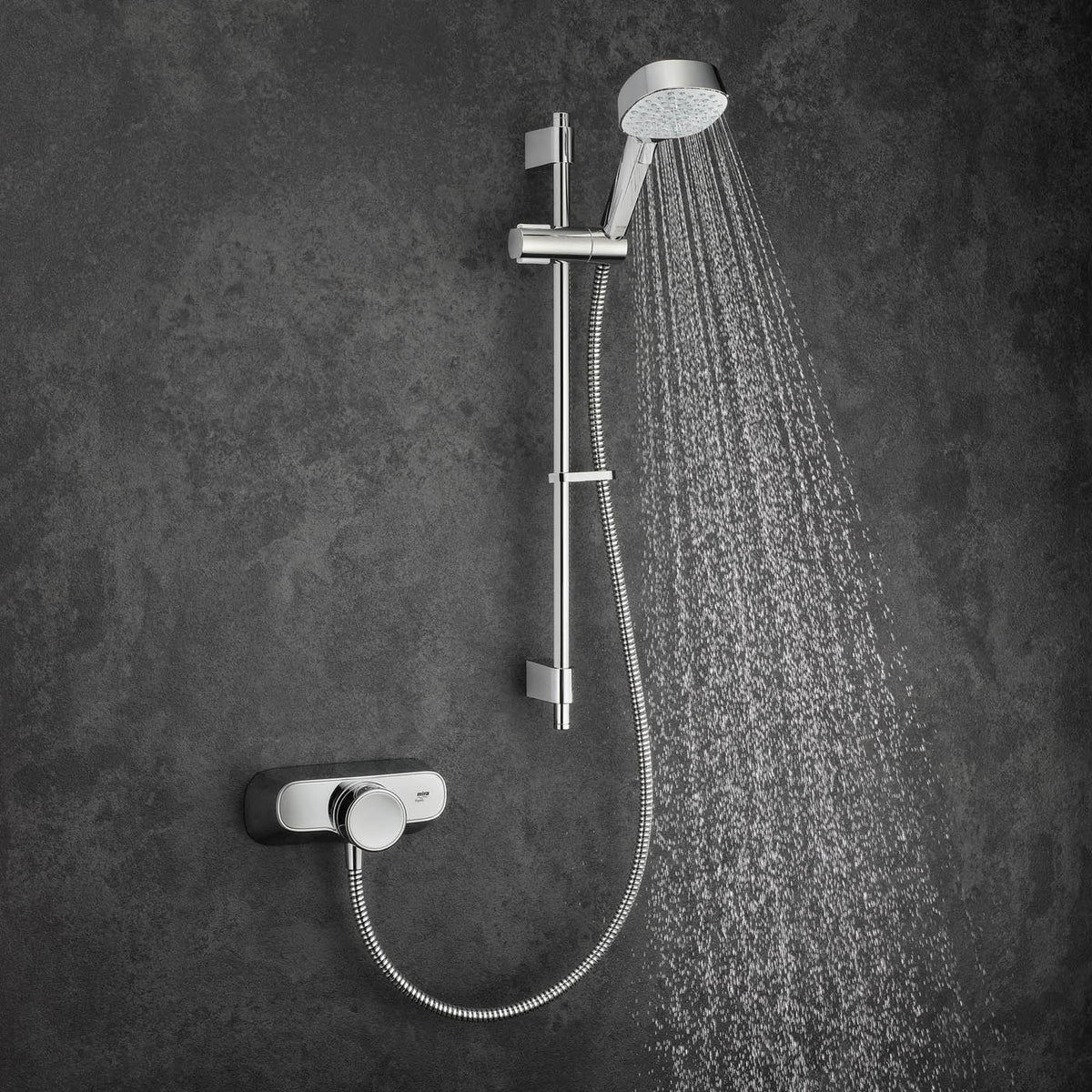Mira Thermostatic Mixer Shower Chrome 4 Spray Pattern Square Head Modern - Image 8