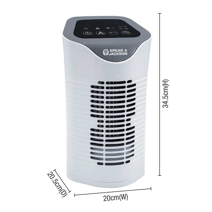 Air Purifier White Hepa Portable 3 Speed Home Pollen Dust Odours Cleaner 22W - Image 3