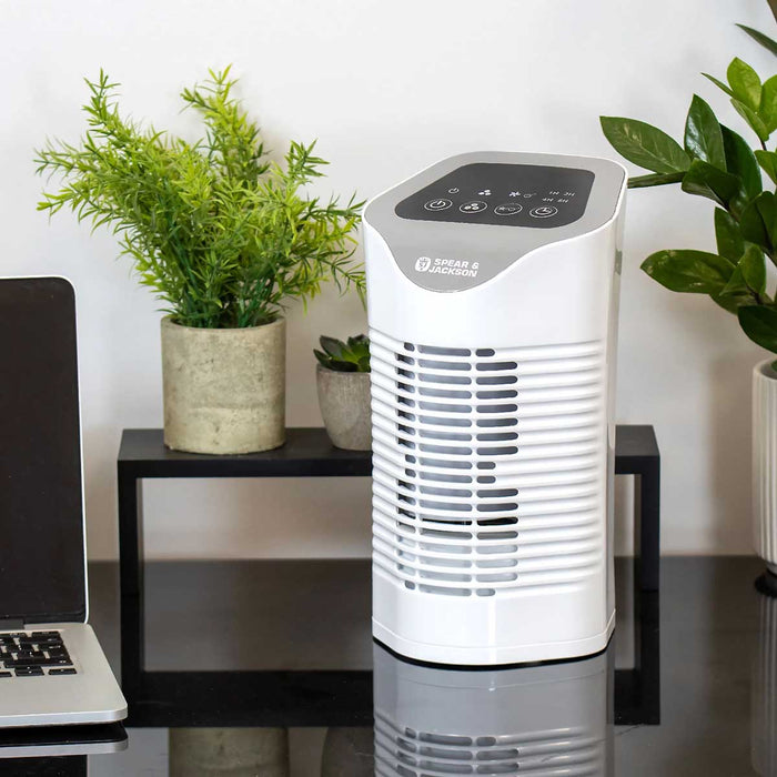 Air Purifier White Hepa Portable 3 Speed Home Pollen Dust Odours Cleaner 22W - Image 4