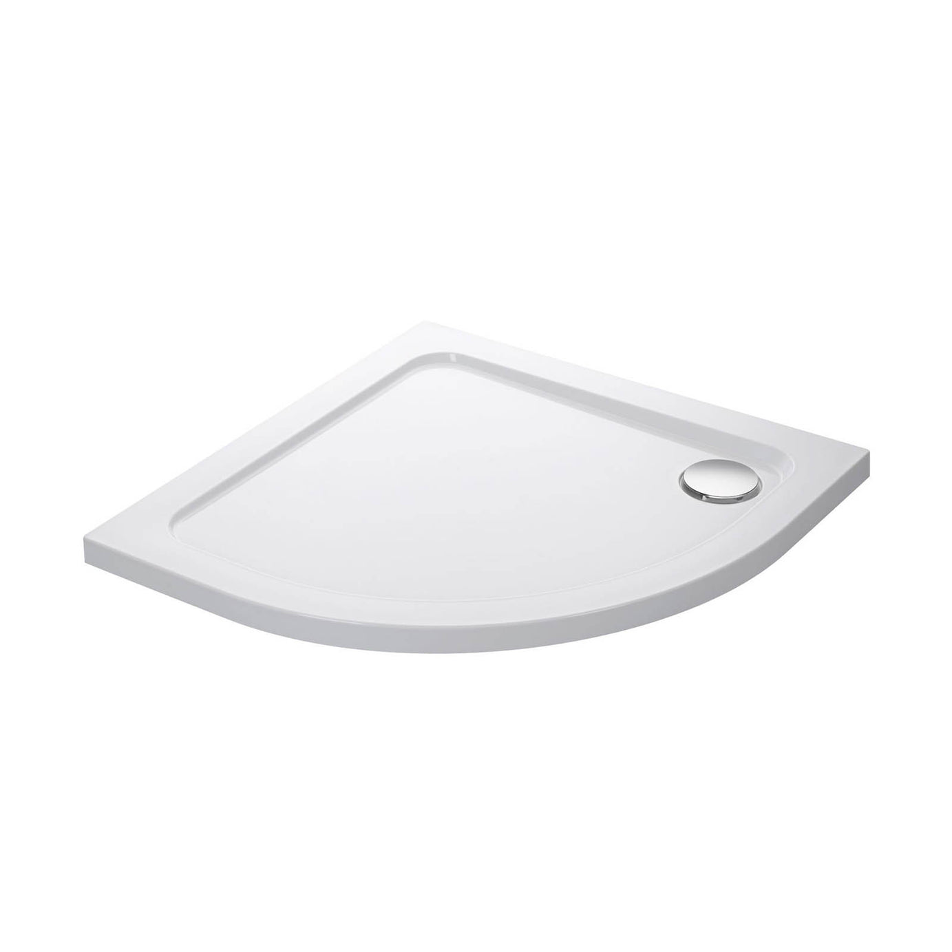 Mira Flight Low Gloss White Quadrant Universal Shower tray (L)900mm (W)900mm (H) 40mm - Image 1