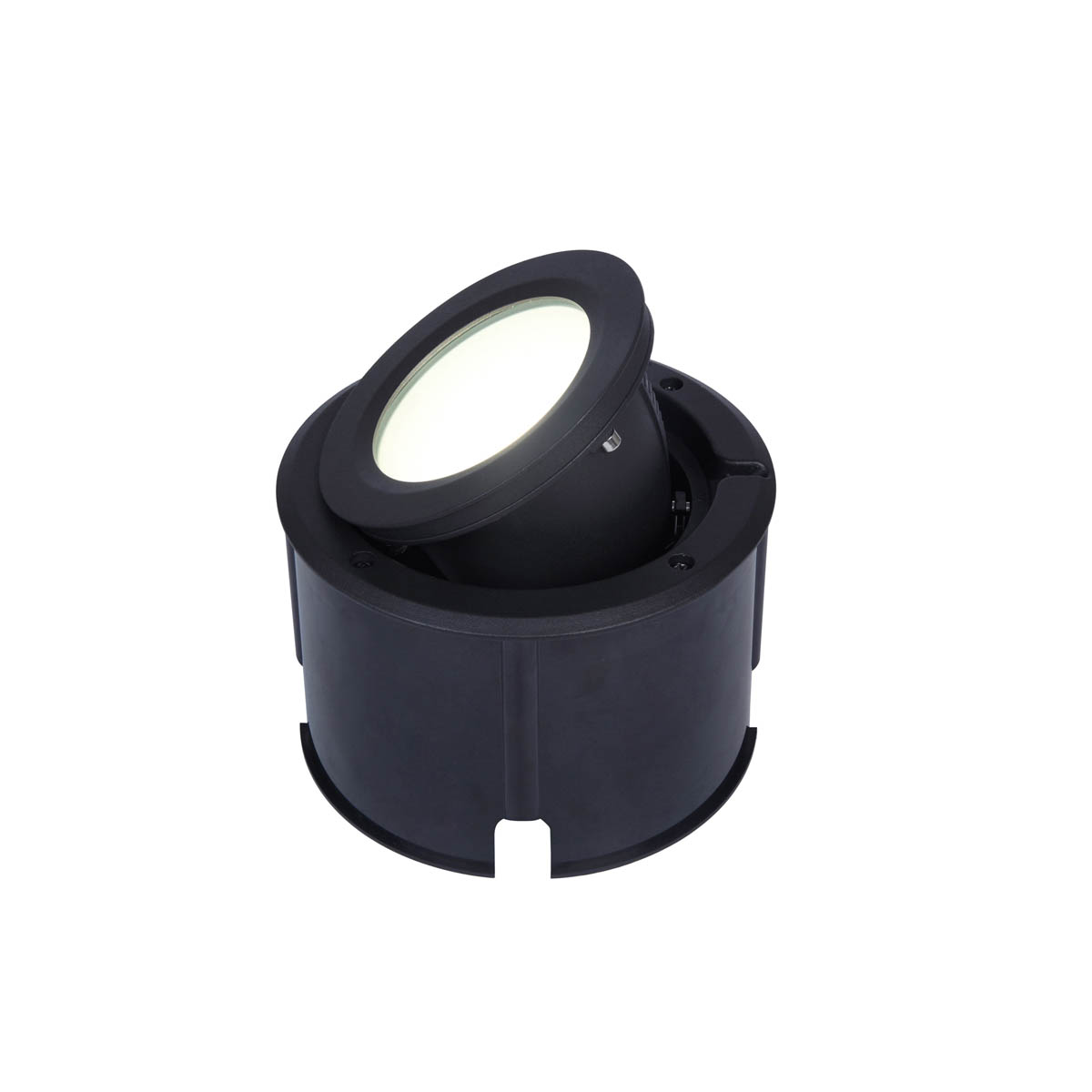 LED Ground Light Matt Black Integrated Neutral White Outdoor Garden Driveway - Image 1