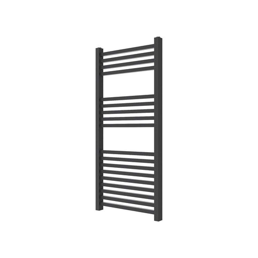 Towel Rail Radiator Anthracite Vertical Flat Bathroom Warmer (H)97.4x(W)45cm - Image 1