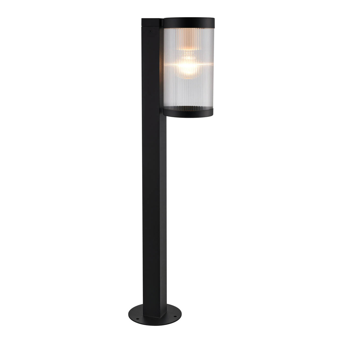 Outdoor Post Light 1 Lamp Aluminium Plastic Sleek Black Garden Path (H)800mm - Image 7